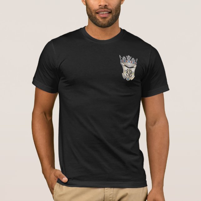 Den kungliga vapenskölden 1 för kungar tee shirt (Framsida)