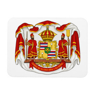 Den kungliga vapenskölden av kungariket av Hawaii Magnet