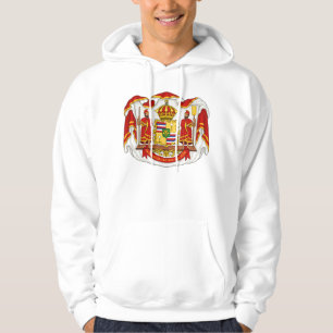 Den kungliga vapenskölden av kungariket av Hawaii Sweatshirt Med Luva