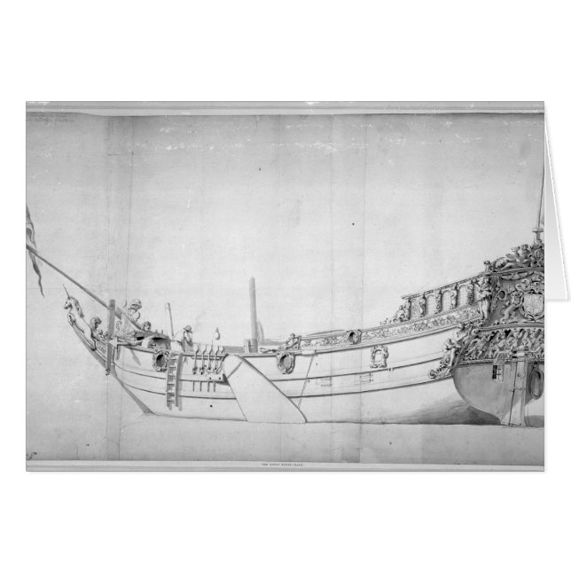 Den kungliga yachten 'Mary Hälsningskort (Framsidan Horizontal)