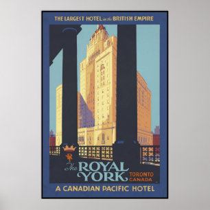 Den kungliga Yorken Toronto Kanada Poster