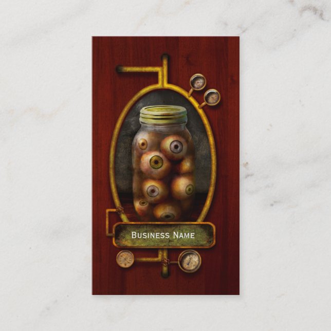 Den kusliga fantasin - - jag har alltid haft ögon visitkort (Framsida)