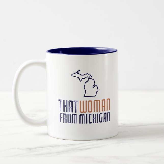Den kvinnan från Michigan Coffee Mugg (Vänster)