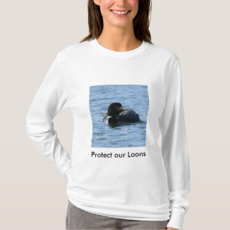 den kvinnliga loonen, skyddar våra Loons T Shirt
