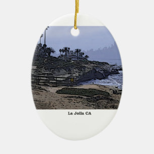 Den La Jolla coven beskådar Julgransprydnad Keramik