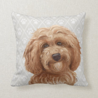 Den Labradoodle hunden kudder/Labradoodle kärlek Kudde