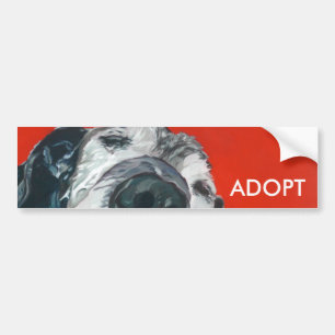 Den Labrador retrieveren ADOPTERAR bildekalet Bildekal