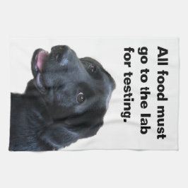 Den Labrador retrieveren älskar jag mitt labb Kökshandduk