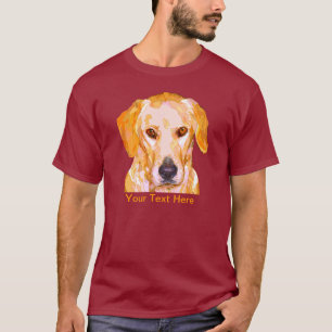 Den Labrador retrieveren, i att blända, gulnar at Tee