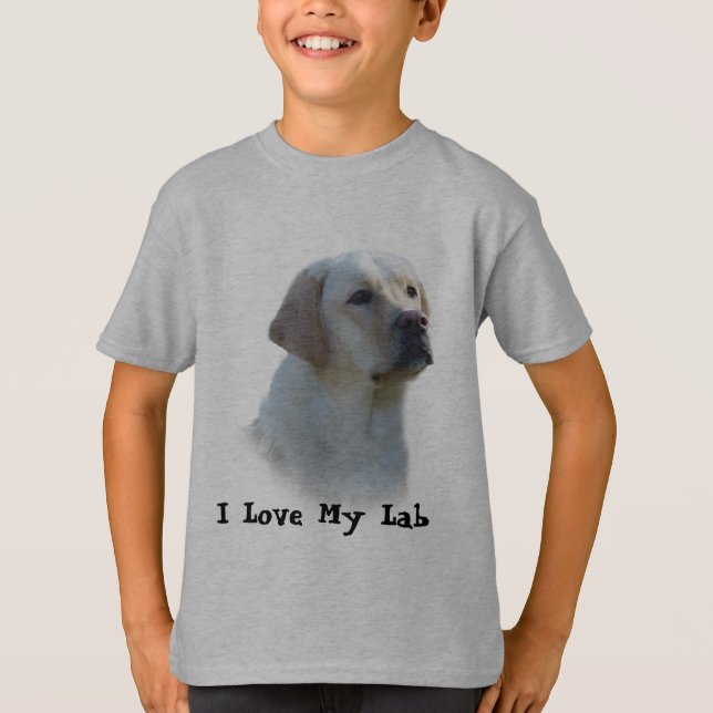 Den Labrador retrieveren lurar T-tröja Tee Shirt (Framsida)