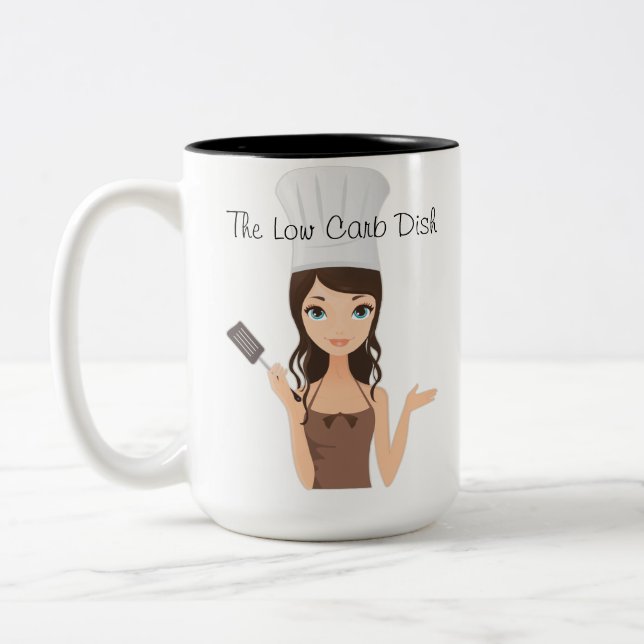 Den låga muggen för Carbmaträttkaffe Två-Tonad Mugg (Vänster)