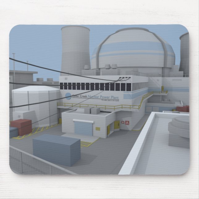 Den låga Poly CSGO-kartan Nuke Musmatta (Framsidan)