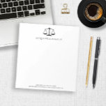 Den  lagen om den minimalistiska moderna rättskipn anteckningsblock<br><div class="desc">Detta är ett minimalistiskt Modern Dam Justice Law JD-Anteckningsblock!</div>