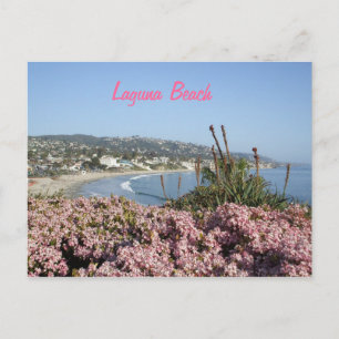 Den Laguna stranden blommar vykortet Vykort