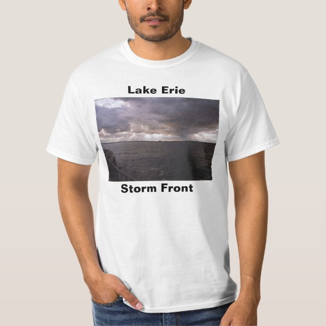 Den Lake Erie stormen beklär T Shirt (Framsida)