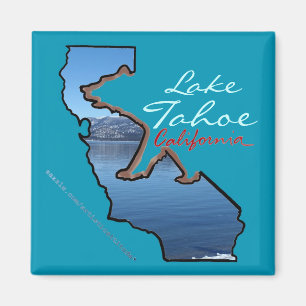 Den Lake Tahoe Kalifornien blåttbjörnen skissera Magnet