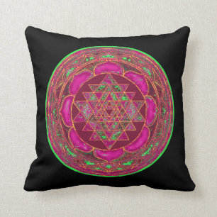 Den Lakshmi Yantra mandalaen kudder Kudde