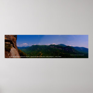 den lämnade chimneyrockpanoen, "slingan är saken poster