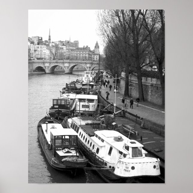 Den Lämnat banken, Paris Poster (Framsidan)