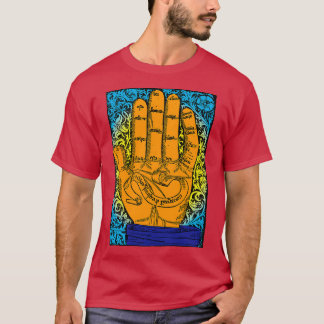 Den lämnat handens välsignelse t shirt