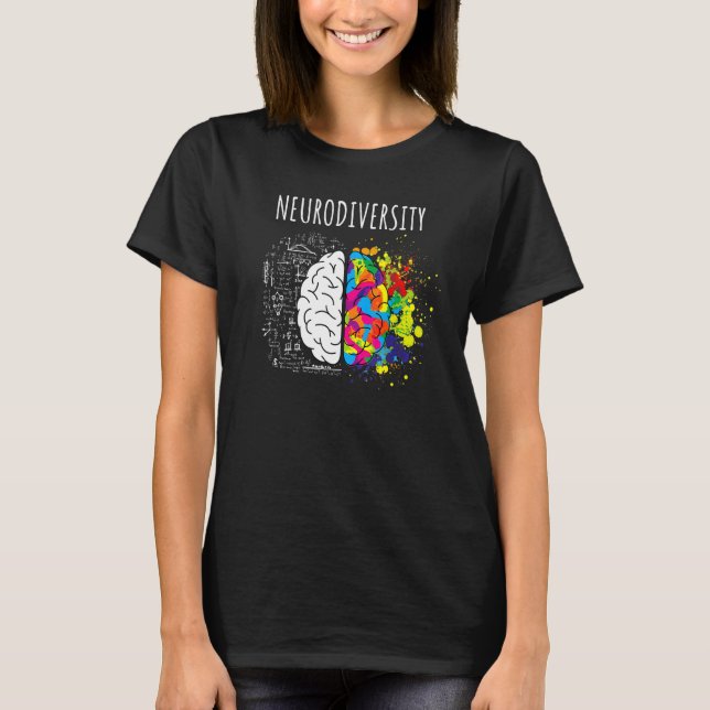 Den Lämnat Högerna Brain T Shirt (Framsida)