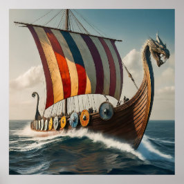 Den långa frakten Viking Poster