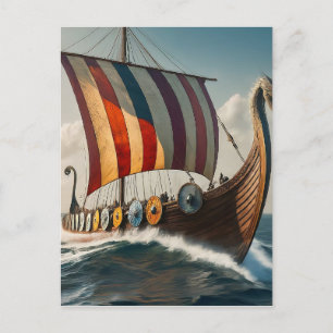 Den långa frakten Viking Vykort