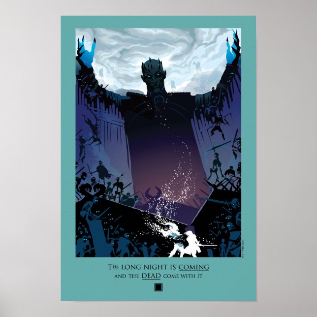 Den långa natten kommer poster (Framsidan)
