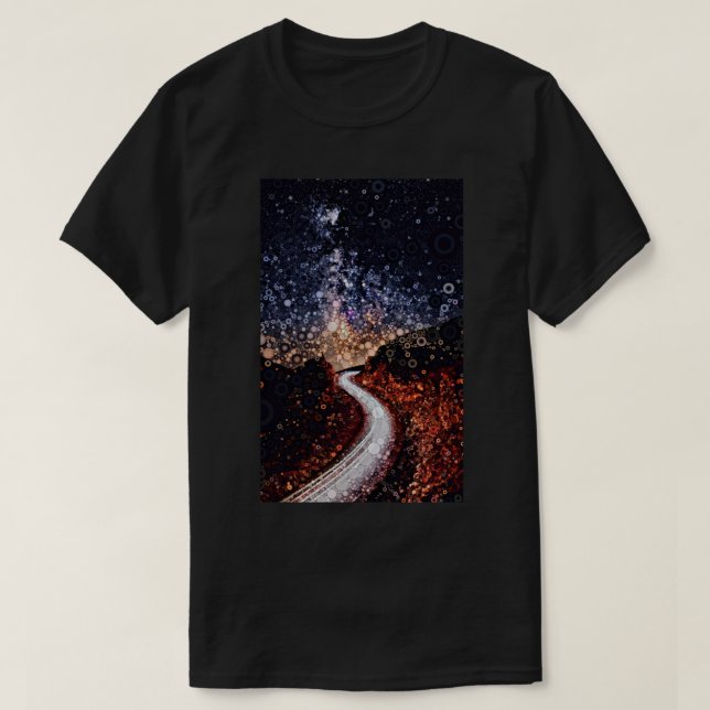 Den långa och lindrande vägen t shirt (Design framsida)