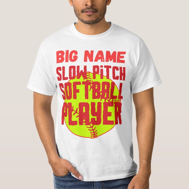 Den långsamma fotbollsspelaren Big namn T Shirt (Framsida)