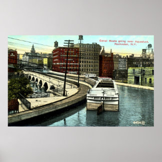 Den längsta akvedukten på Erie-kanalen Poster