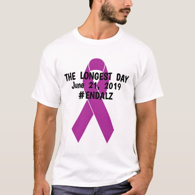 Den längsta dagen #endheimer 21 juni  t shirt (Framsida)