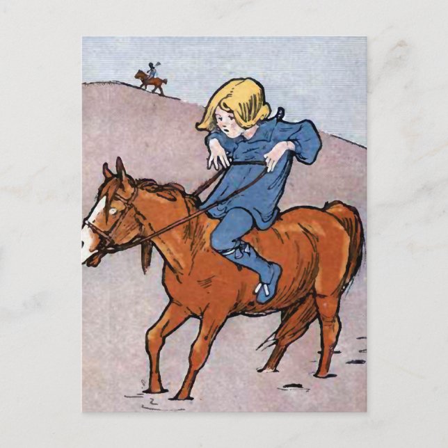 "Den längsta vägen..." Vintage Vykort (Framsida)