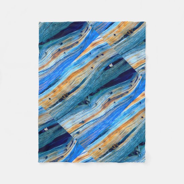 den lantliga blåtten stiger ombord fleecefilt (Framsidan)