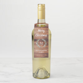 Den lantliga vattenfärgen lämnar wood god jul