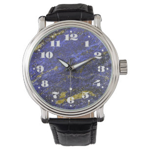 Den Lapis lazulien med numrerar Armbandsur
