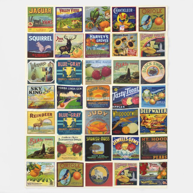 Den lapptäcksfruktiga filtblanken fleecefilt (Framsidan)