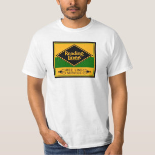 Den läs- järnväglinjer, bi fodrar tjänste- t shirt