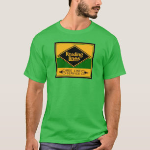 Den läs- järnväglinjer, bi fodrar tjänste- T-t Tee Shirt