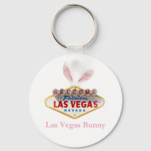 Den Las Vegas kaninen gå i ax Keychain Nyckelring