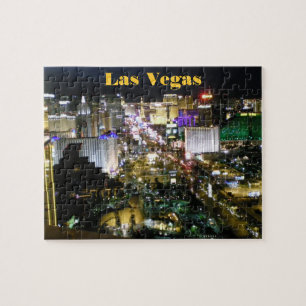 Den Las Vegas remsaantennen beskådar natt Pussel