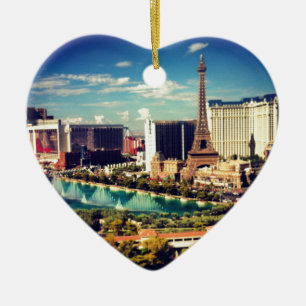 Den Las Vegas remsan beskådar Julgransprydnad Keramik
