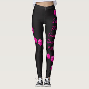 Den Las Vegas rosatärningen l5At den bra tidrulle Leggings