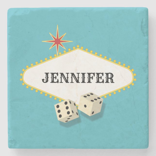 Den Las Vegas stort festtält undertecknar Underlägg Sten (Framsidan)