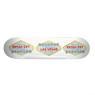 Den Las Vegas välkomnandet undertecknar Old School Skateboard Bräda 21,6 Cm