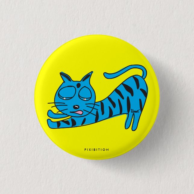 Den lata katten knäppas knapp (Framsida)