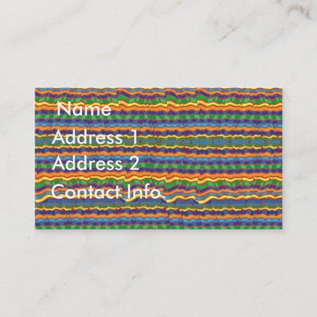 Den latinamerikanska designen profilerar kortet visitkort (Framsida)