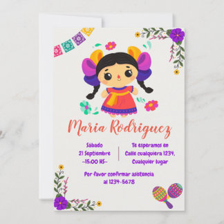 Den latinamerikanska prinsessan Birthday Inbjudningar