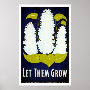 Den låtna blomman växer 1938 WPA Poster