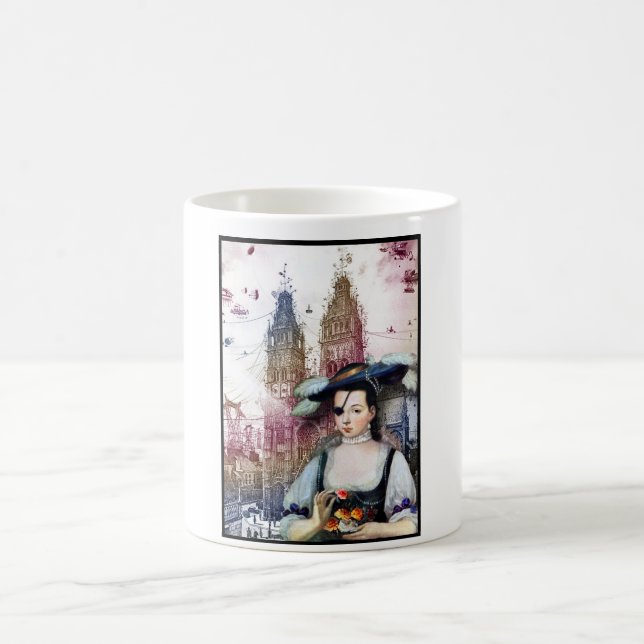 Den låtna striden börjar! förändrad konstSteampunk Kaffemugg (Center)